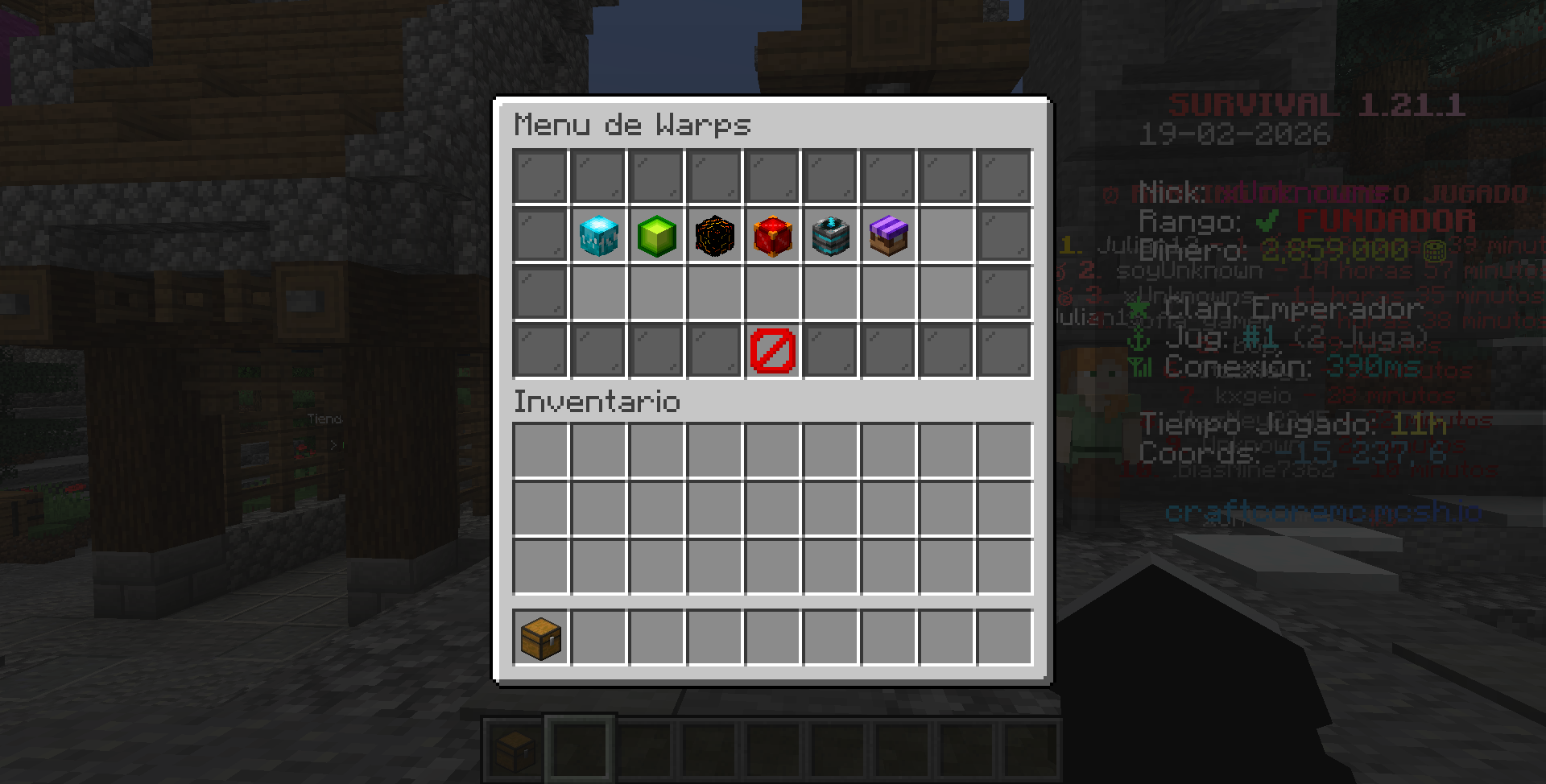Redesigned main menu