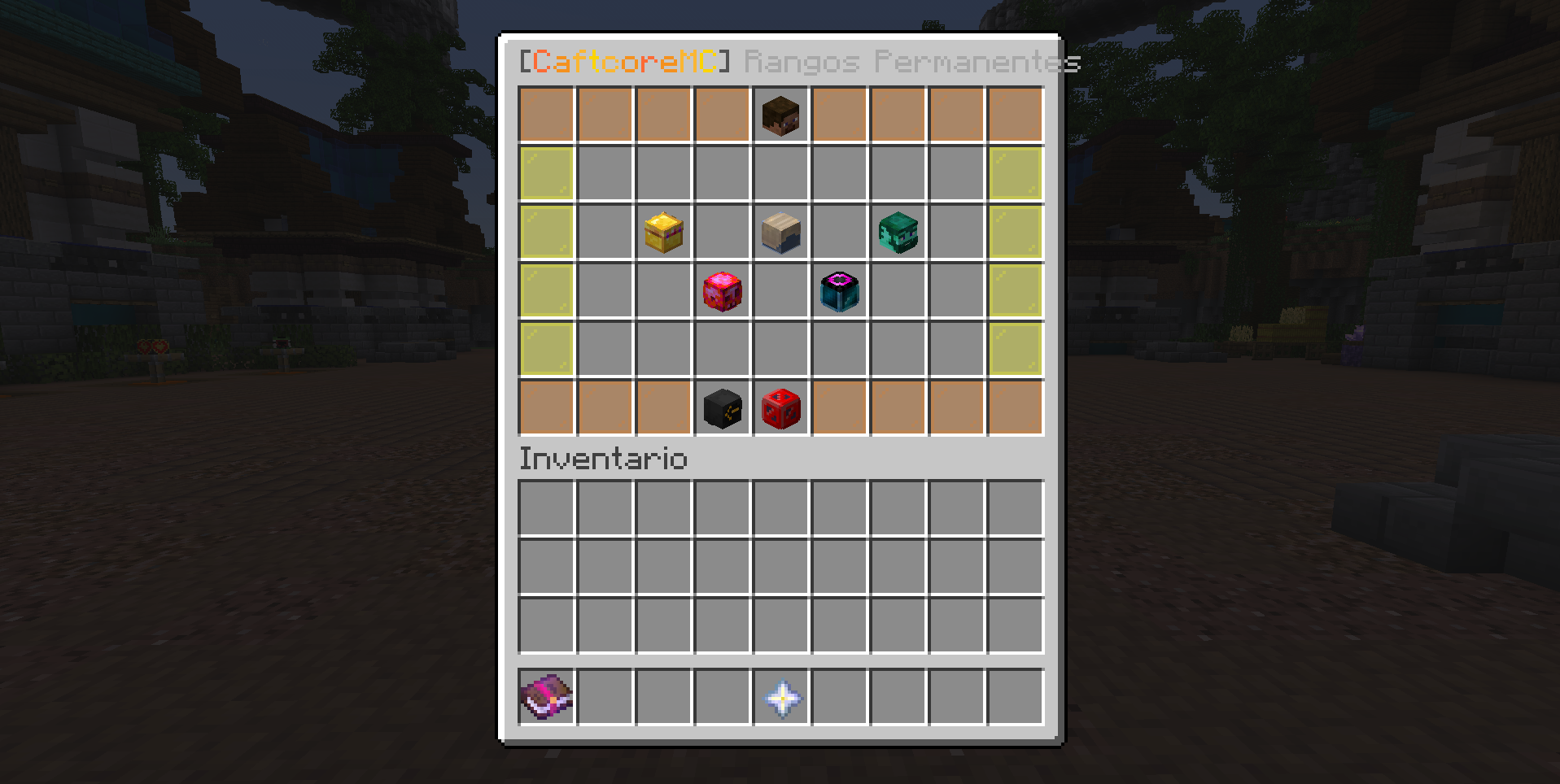 Permanent ranks menu